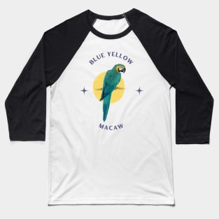 Blue Yellow Macaw Baseball T-Shirt